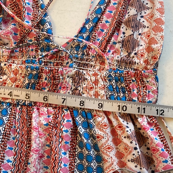 Lulu's Multicolor Patterned Maxi Dress - Picture 9 of 9